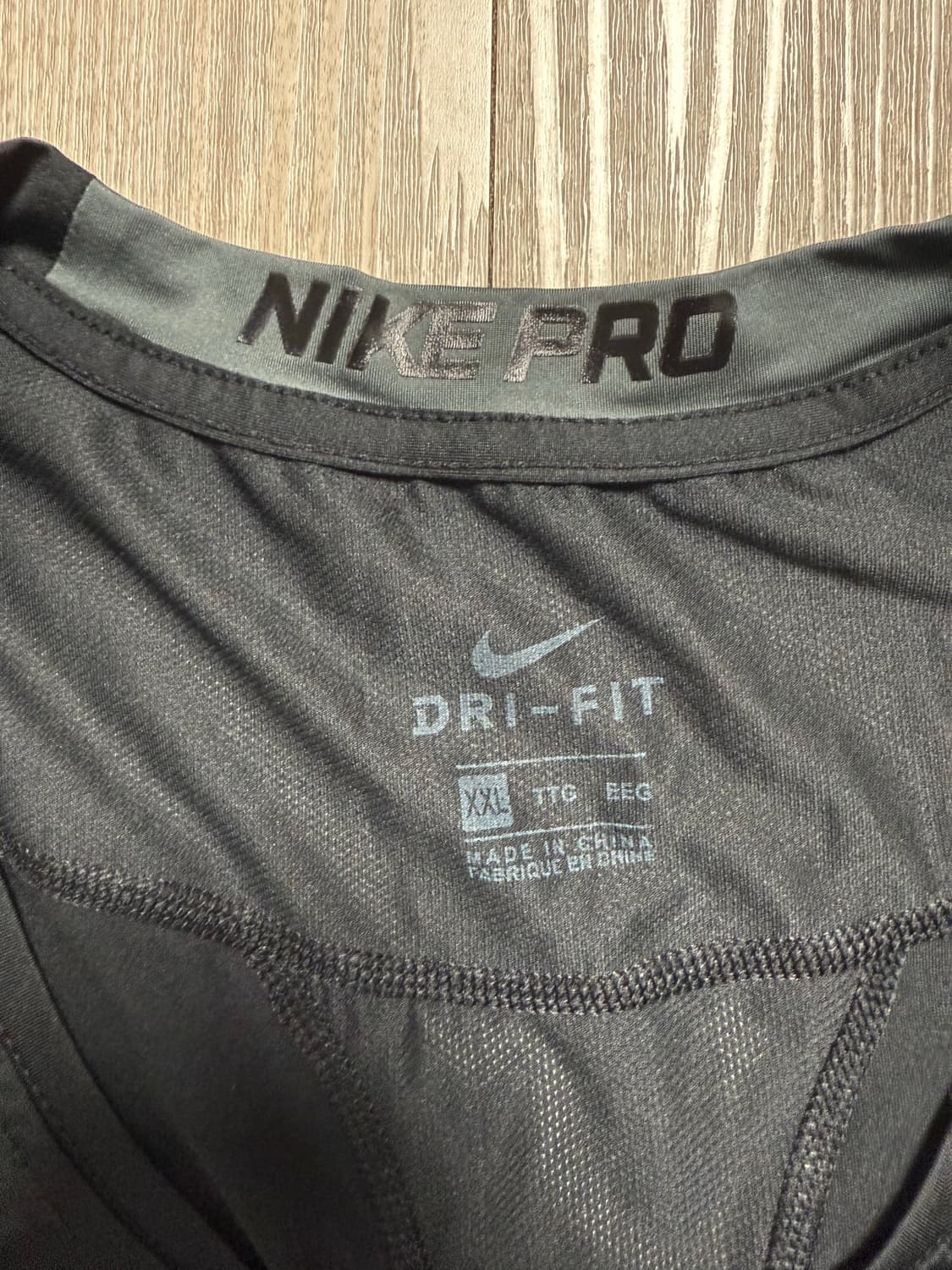 나이키 드라이핏 컴프레션 민소매 블랙 상품이미지2