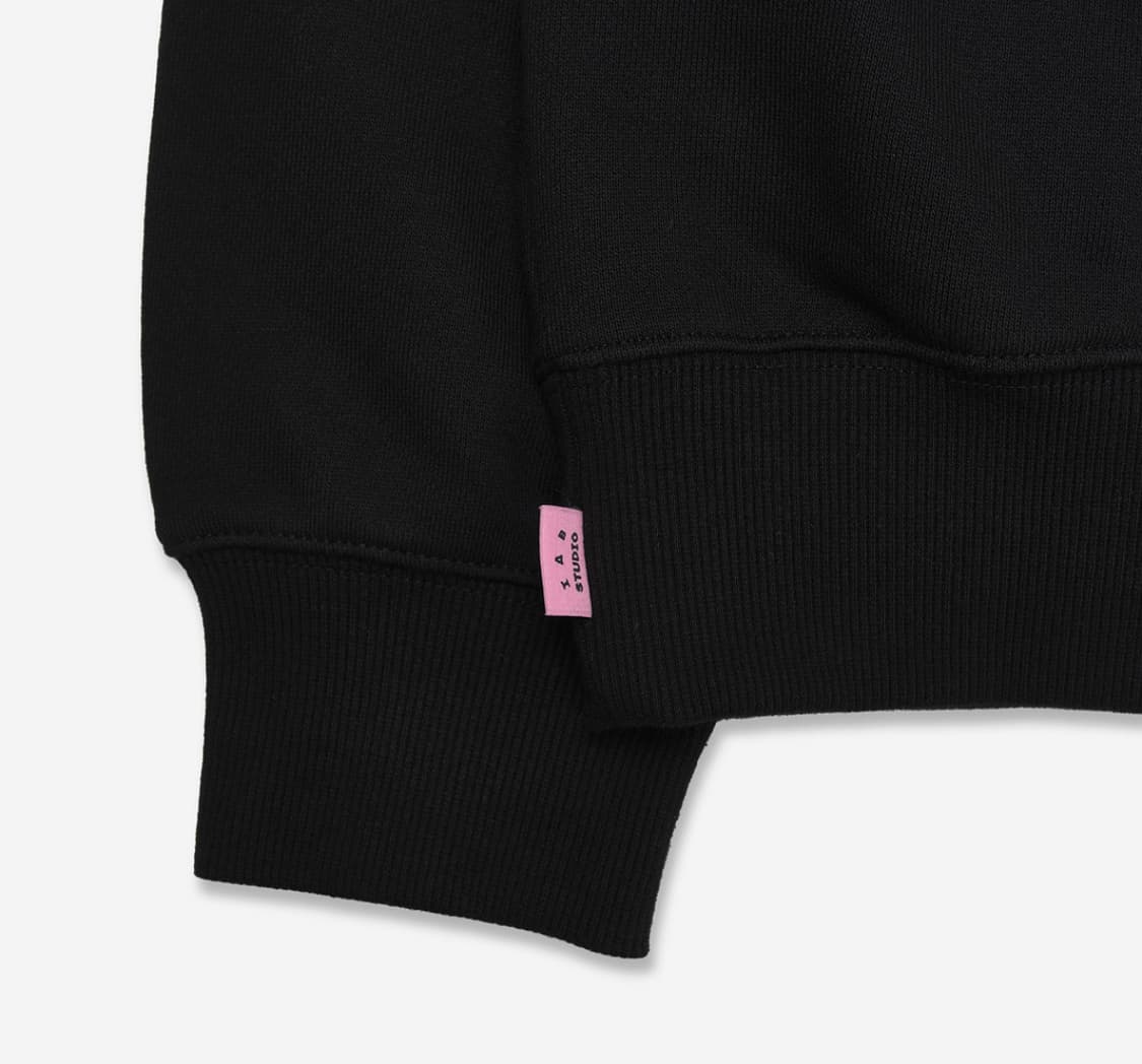 아이앱 스튜디오 쿠로미 집업 후드 블랙 2XL 상품이미지6