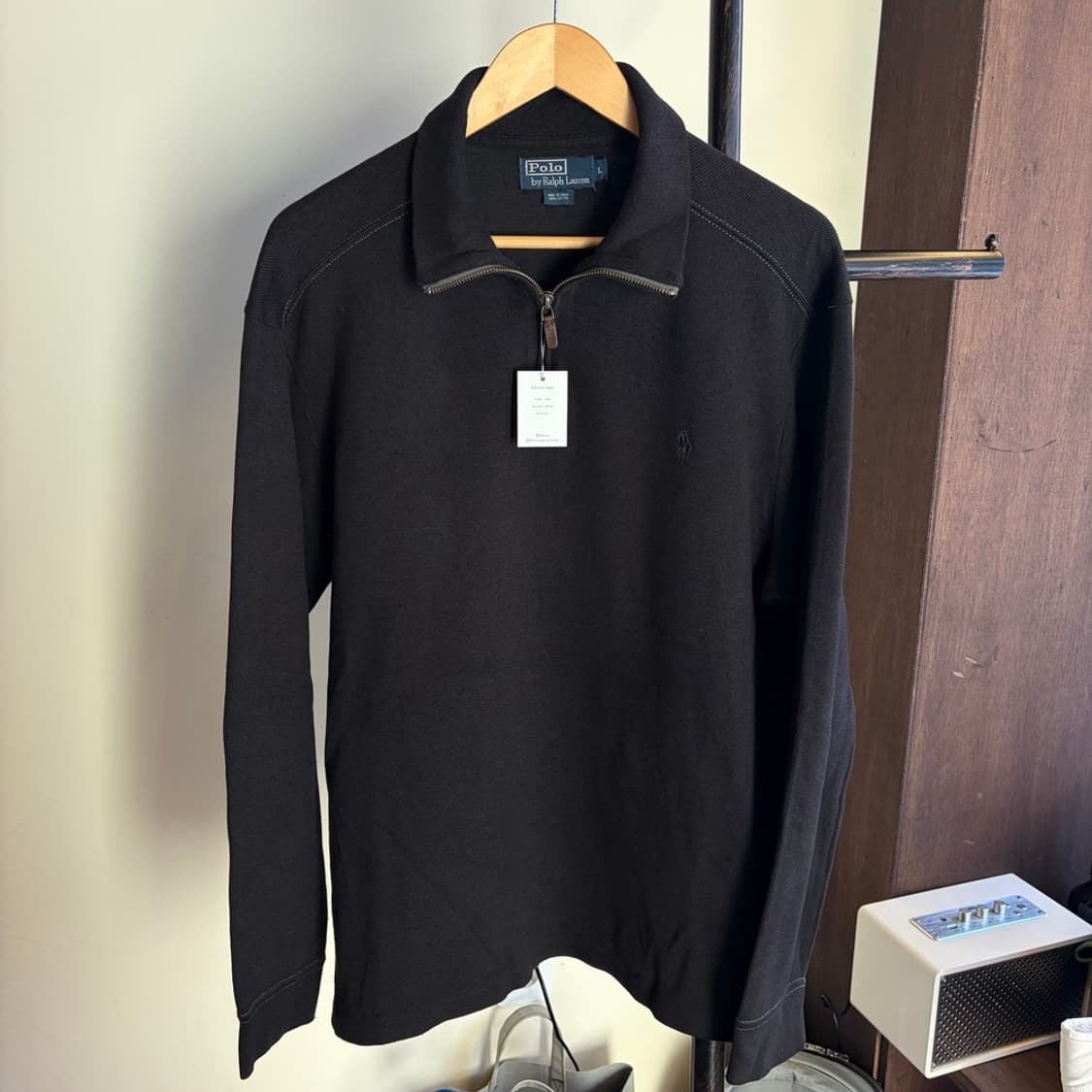 15292 - 폴로 랄프로렌 블랙 반집업 니트 상품이미지2
