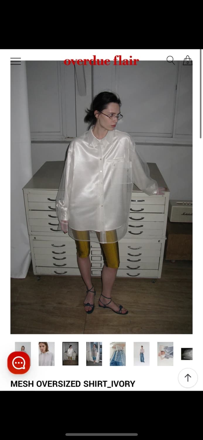 오버듀플레어 MESH SHIRT+ SATIN SHIRT 상품이미지1