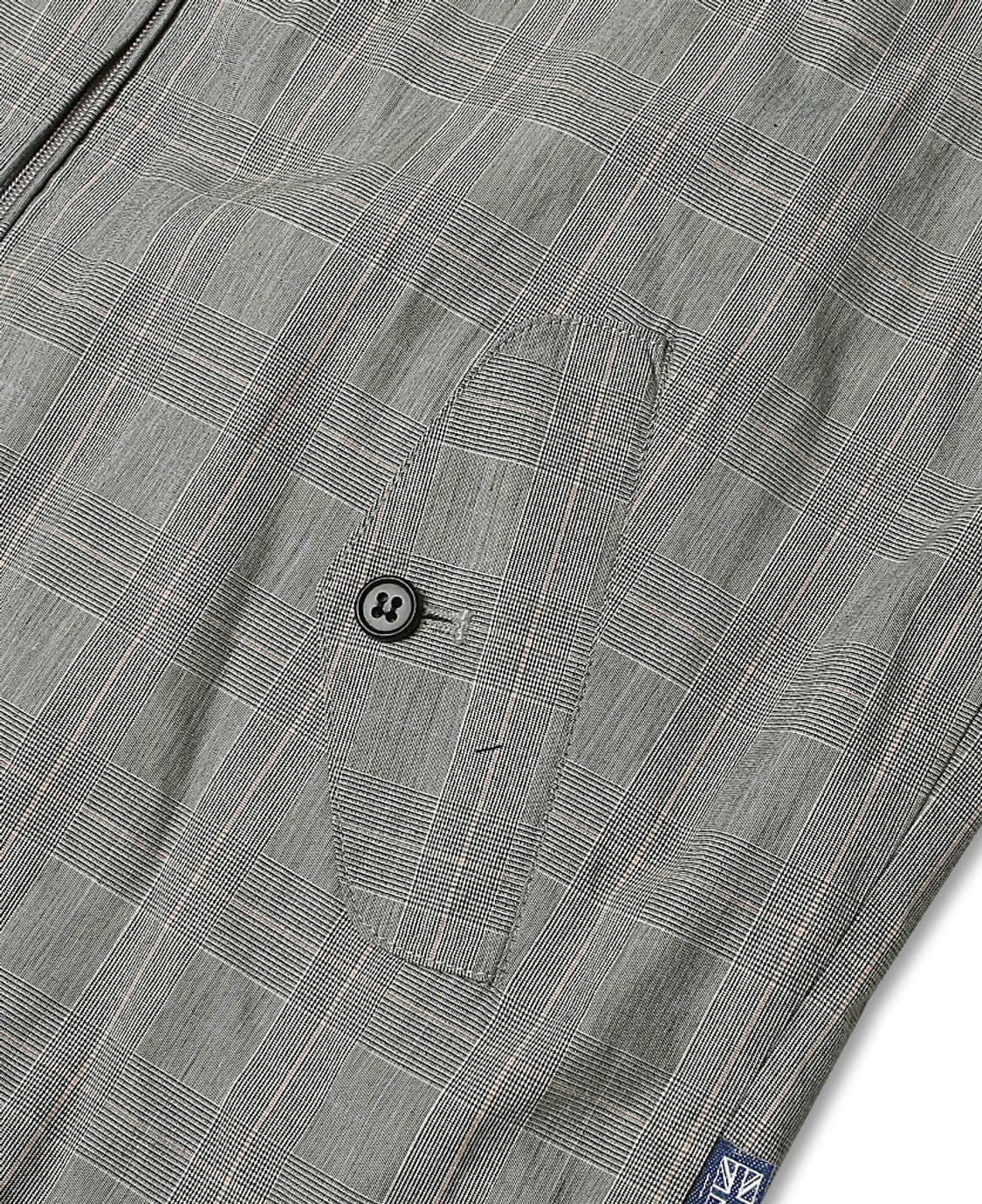 바라쿠타 [Baracuta] 그레이 체크 블루 라인 G1 블루종 자켓 상품이미지3