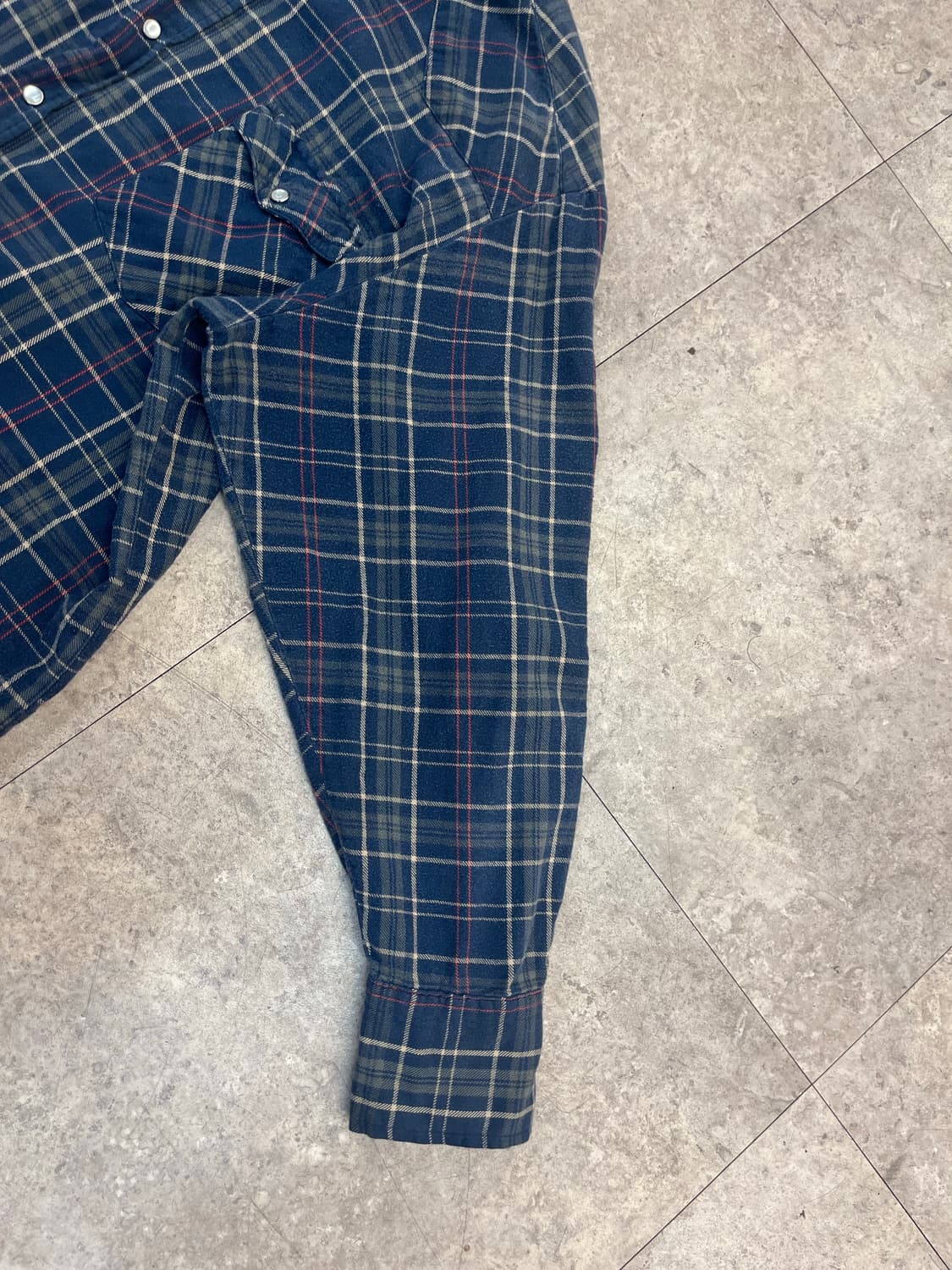 디키즈 버튼 체크 셔츠 네이비 XL #csz2887 상품이미지7