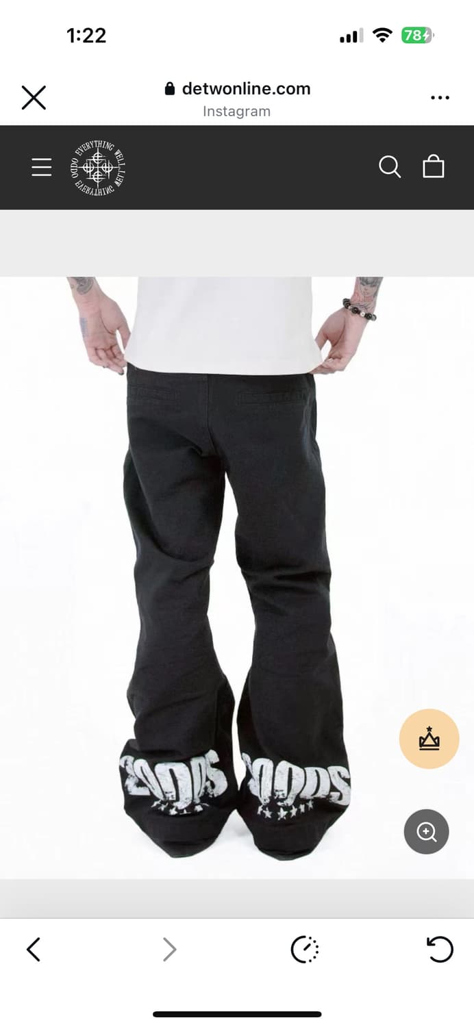 Detwonline 2000s Punk Jeans (L) 상품이미지1