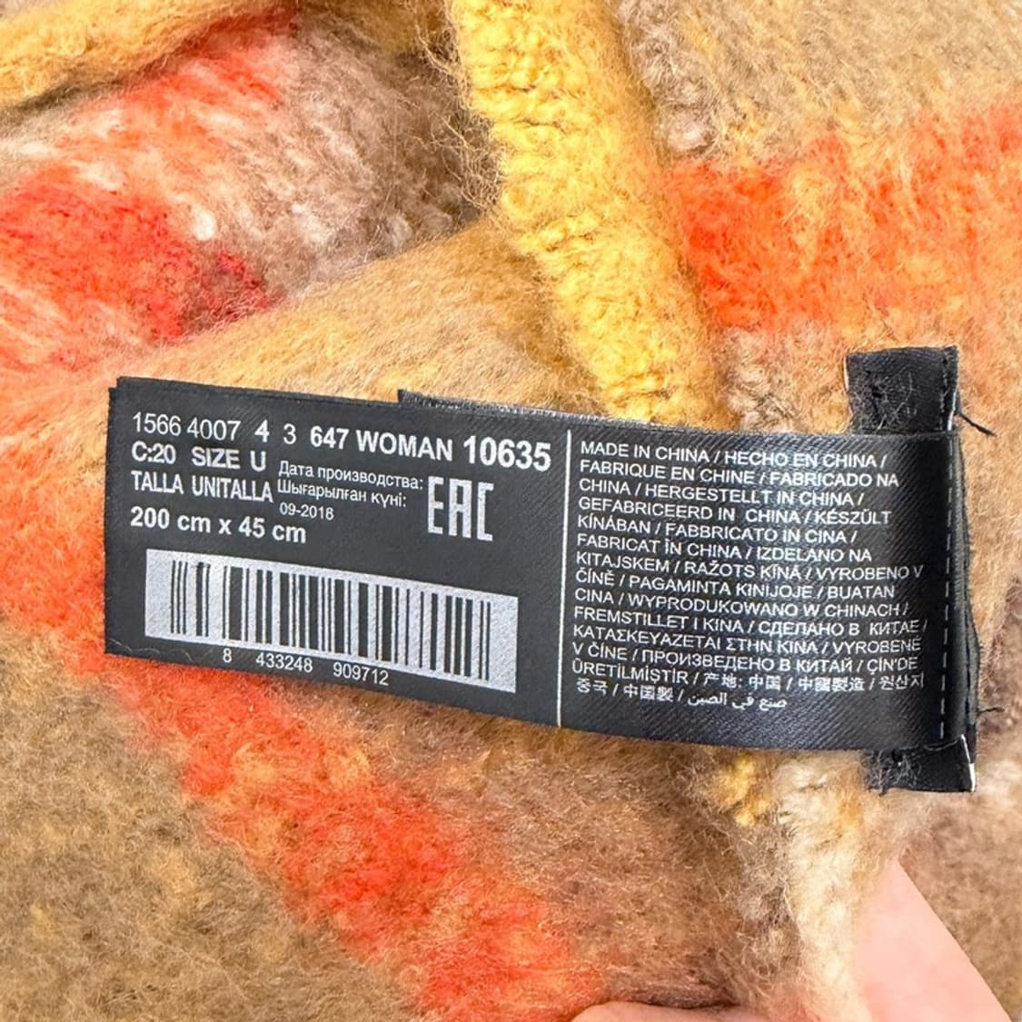 MANGO 체크 머플러 상품이미지6