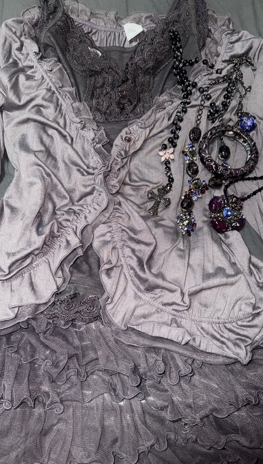 빈티지 대대장 퍼플 페어리 코디세트 상품이미지3