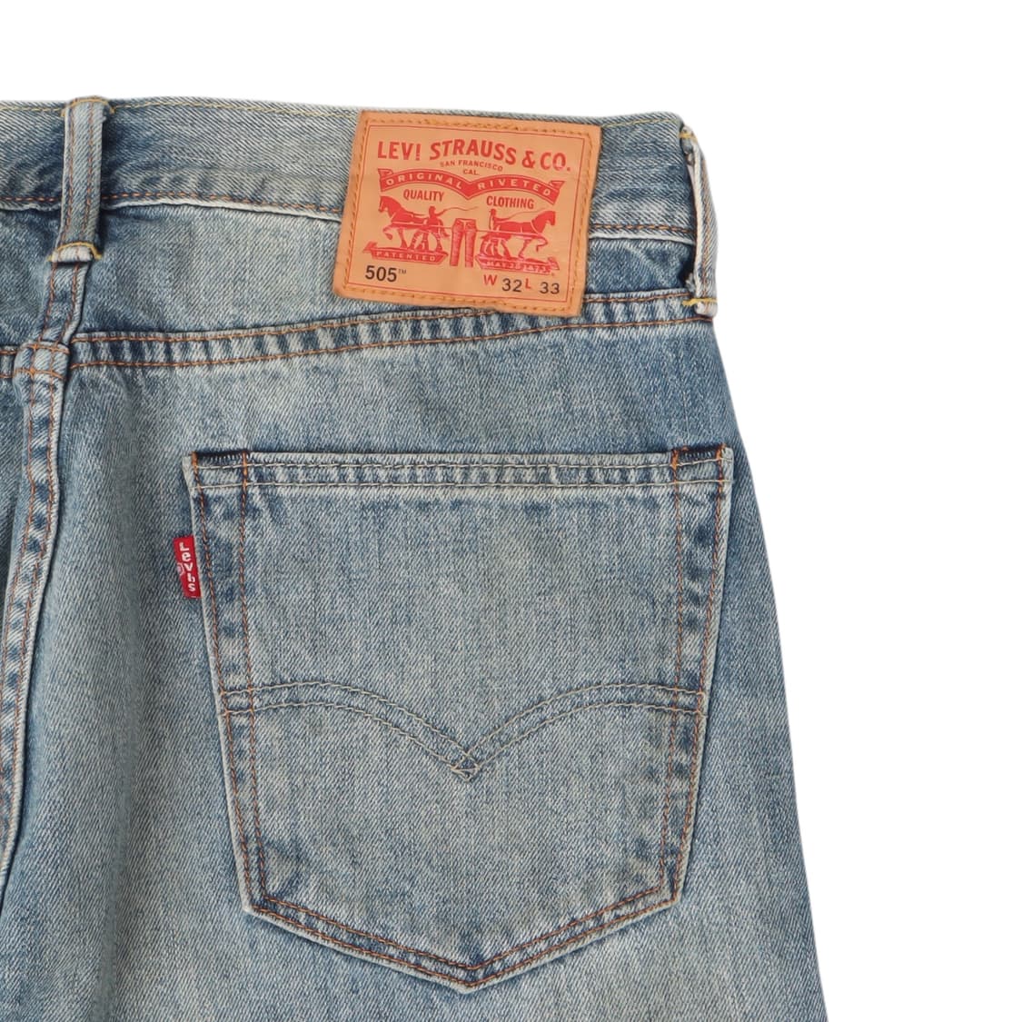 리바이스 505 연청 데님팬츠 상품이미지3