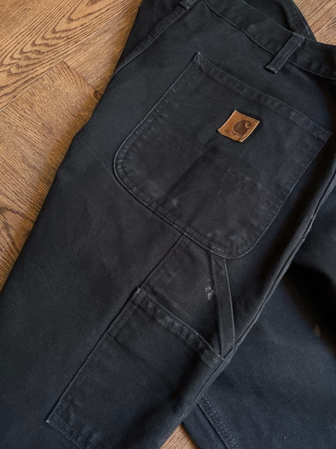 [34]칼하트 USA 덩가리핏 빈티지 워싱 블랙 카펜터 워크 펜츠 상품이미지8