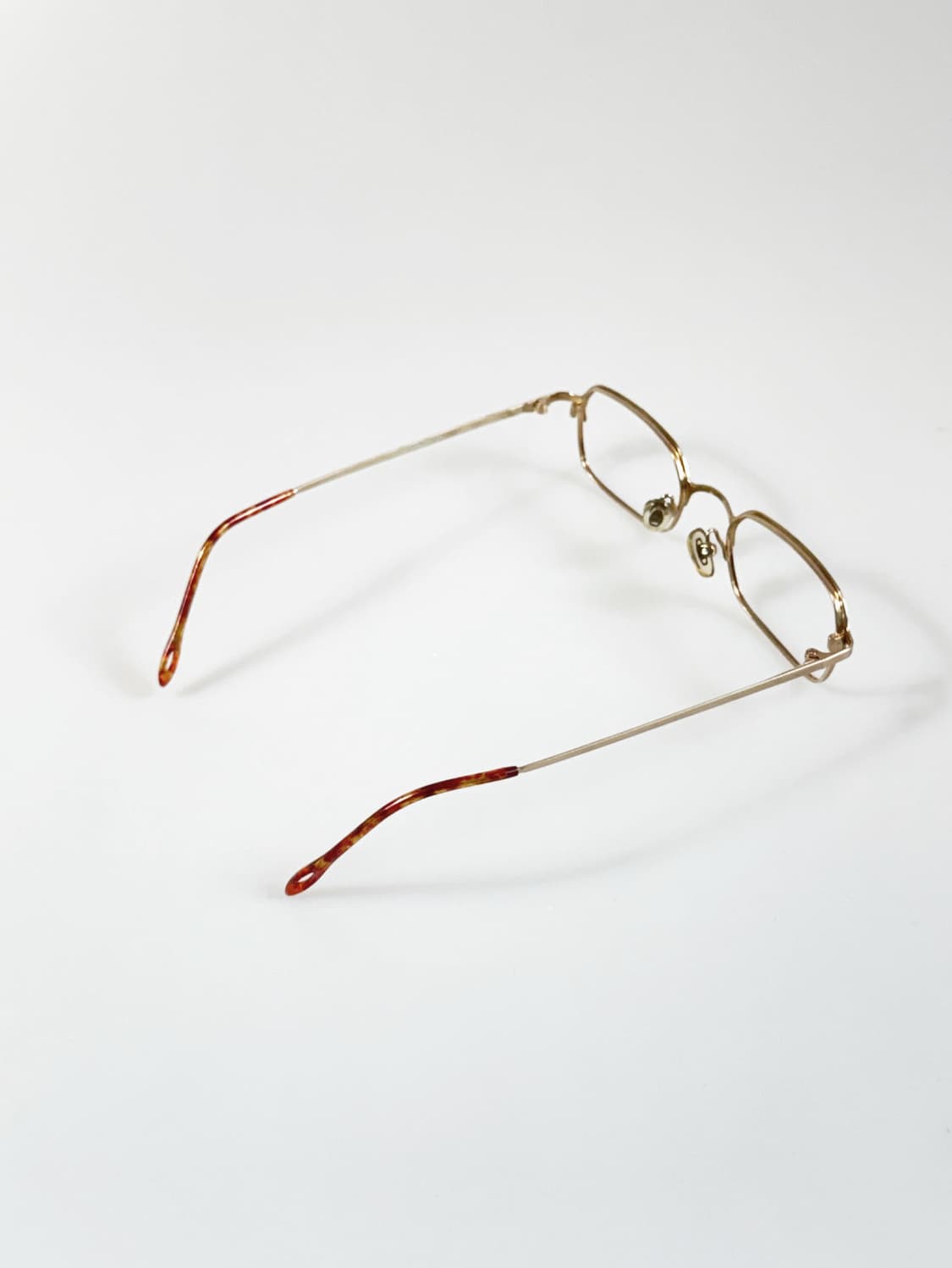 90s MBOZEN 골드 슬림 스퀘어 빈티지 안경 상품이미지4