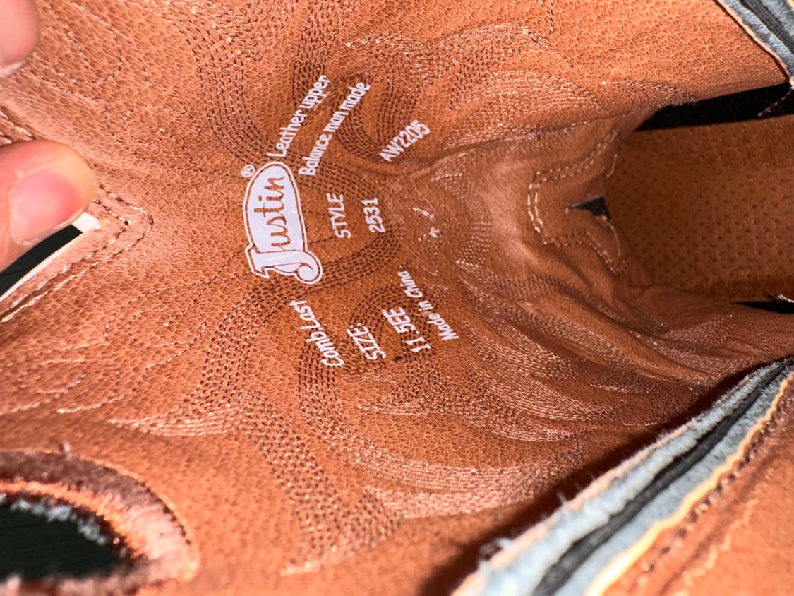 저스틴부츠 웨스턴 부츠 판매 상품이미지3