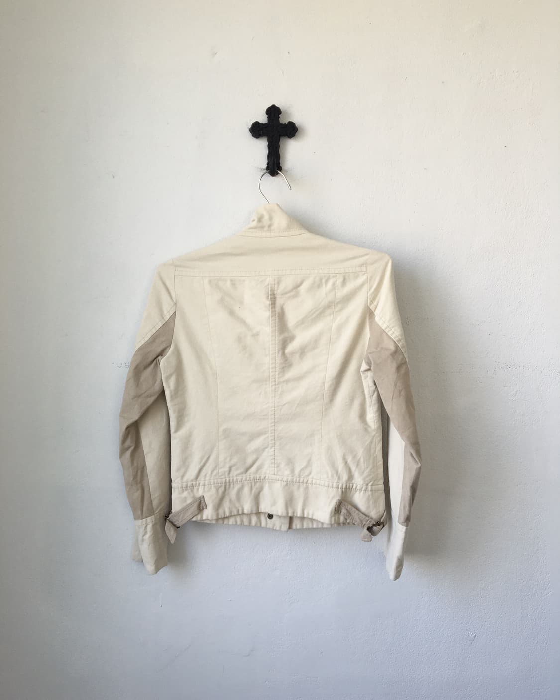 Cotton suede high neck jacket 상품이미지3