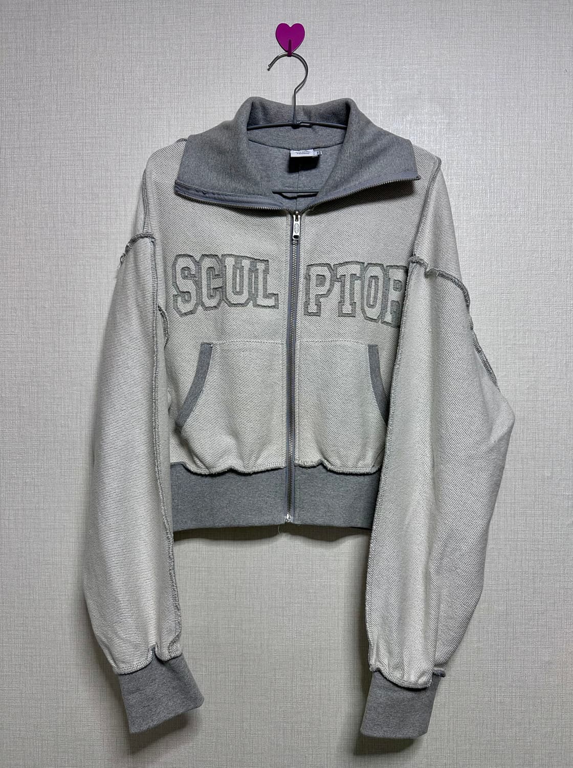 스컬프터 인사이드아웃 집업 멜란지그레이 상품이미지4