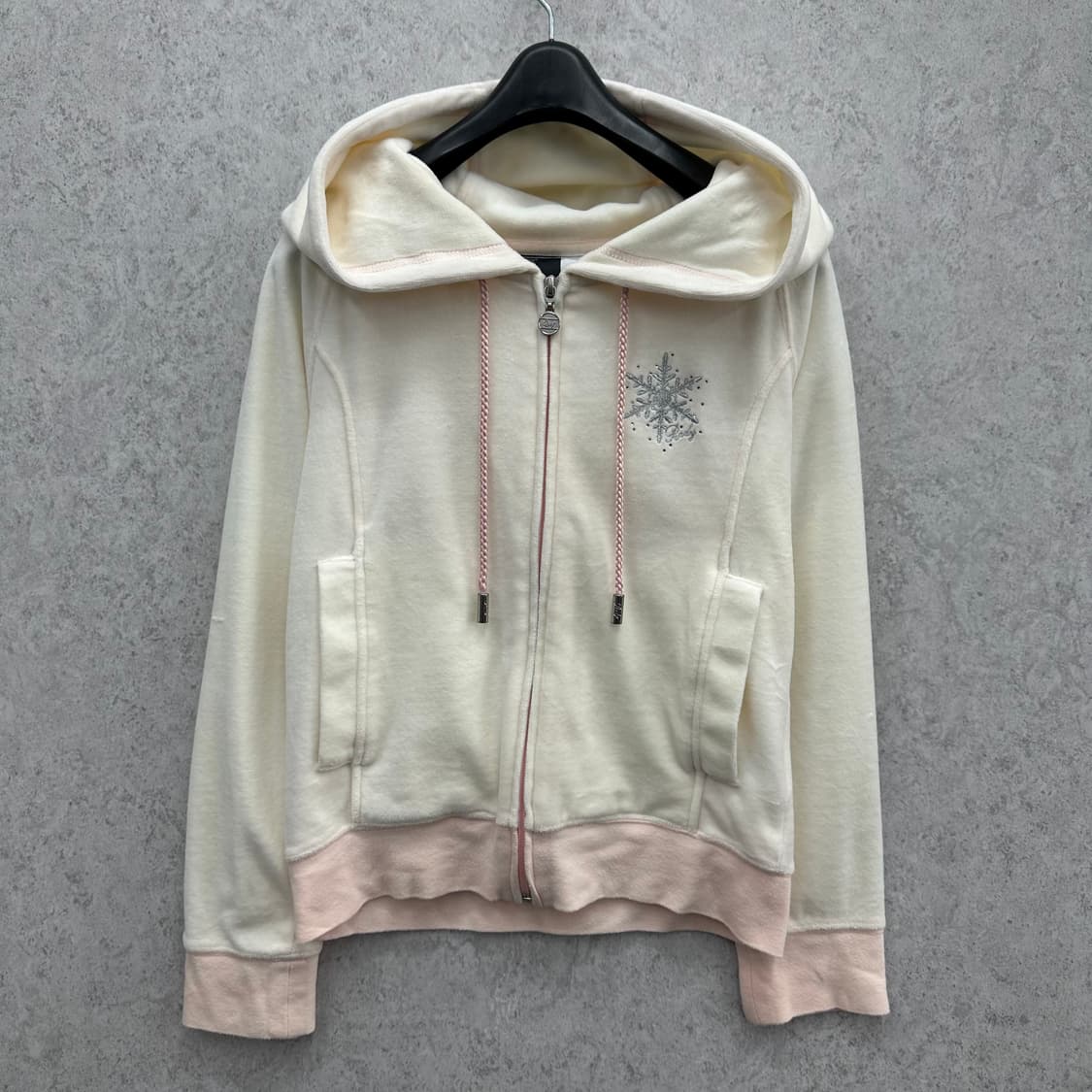 90 갸루 재팬 y2k 여자 테리타올 후드집업 상품이미지1