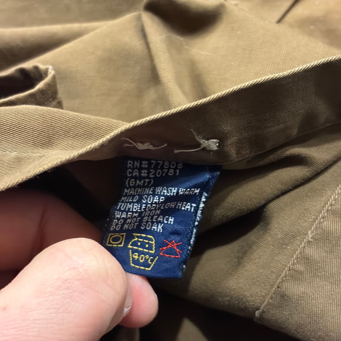 [M] 타미힐피거 월계수 빈티지 브라운 코튼 셔츠 C406 상품이미지8