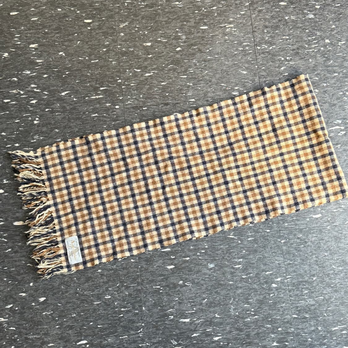 우드 체크 프린지 머플러 상품이미지4