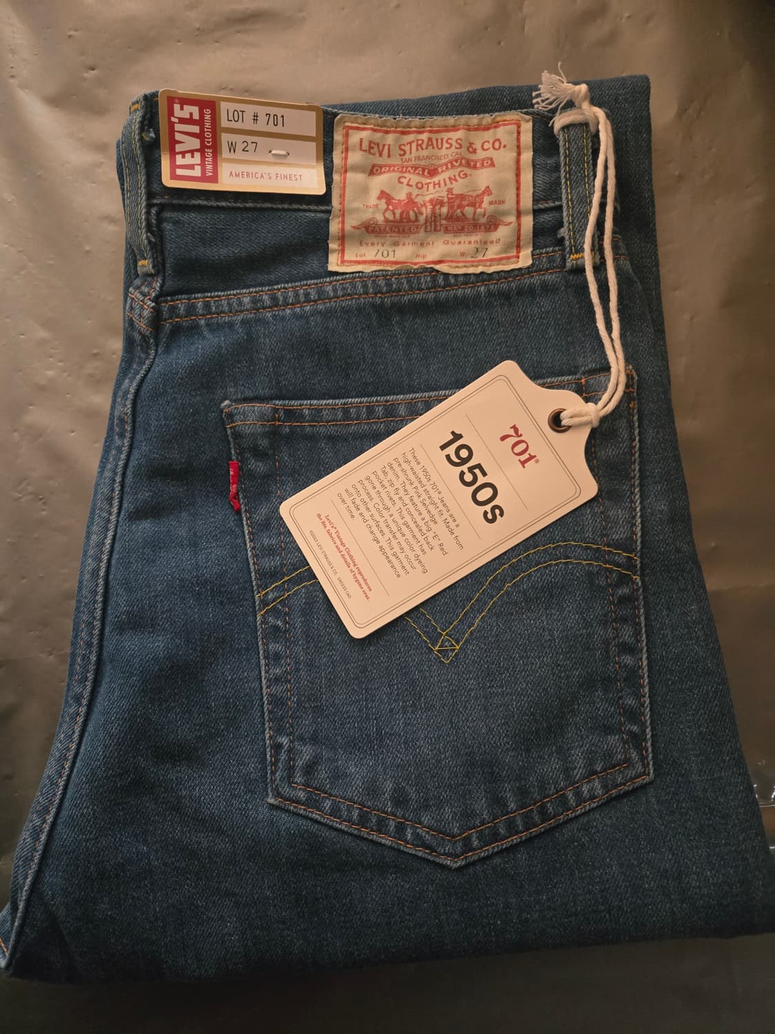 리바이스 LVC 701 셀비지 데님 팬츠 상품이미지1