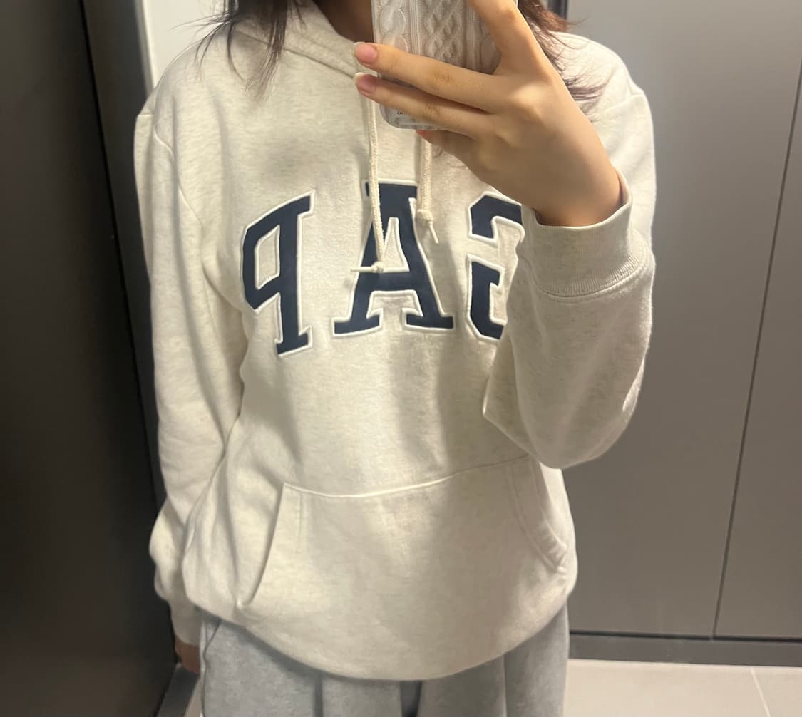 갭 오트밀 후드티 상품이미지2