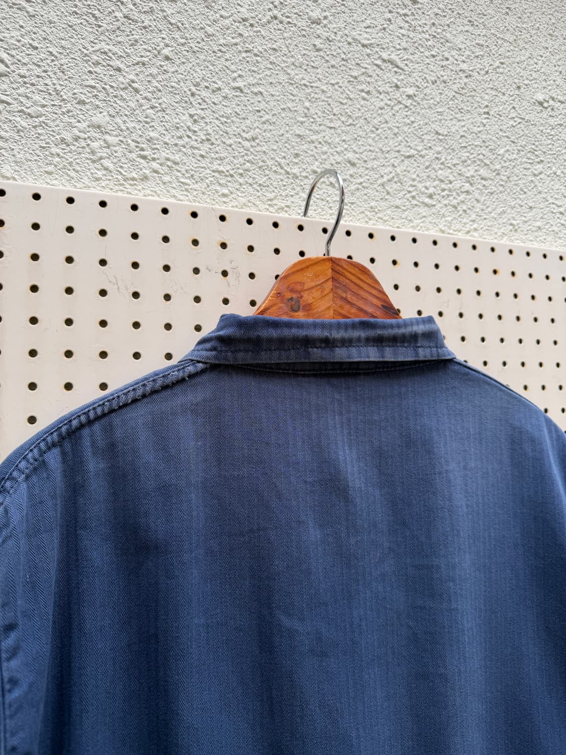 OLD VINTAGE FADED HBT FRENCH 헤링본프렌치워크자켓 상품이미지8