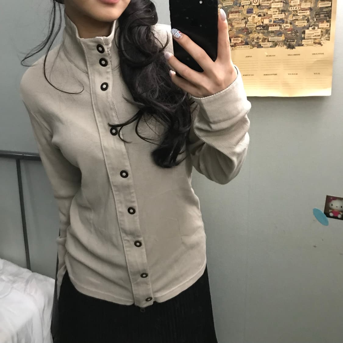 Michel Klein 미쉘클랑 모리 투웨이 버튼 니트 집업 상품이미지2