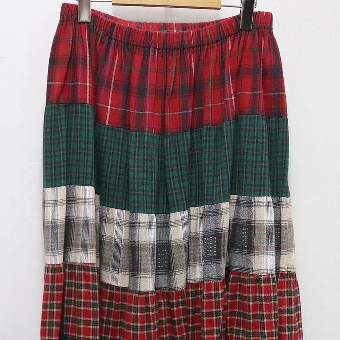 LUCIA  패치워크 캉캉 롱 스커트 60613 상품이미지3
