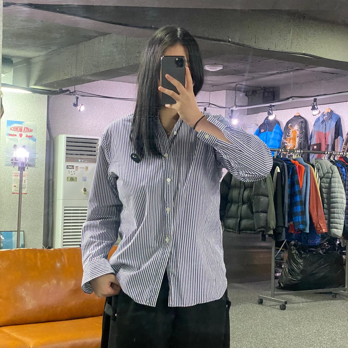 꼼데가르송 네이비 스트라이프 셔츠 B3288 상품이미지1