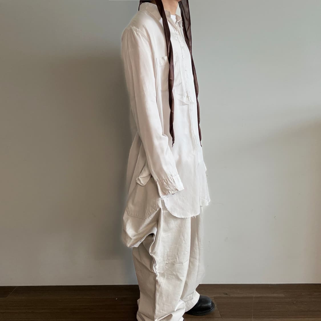 Sulvam Stand Collar Long Shirt  상품이미지6