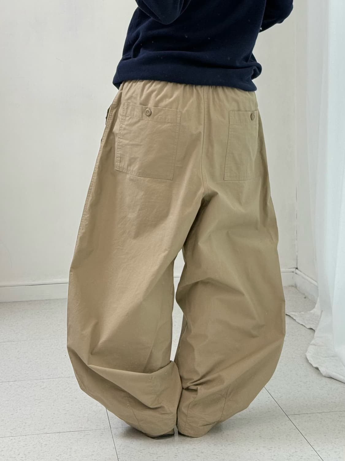 나이키 베이지 와이드 팬츠 상품이미지4