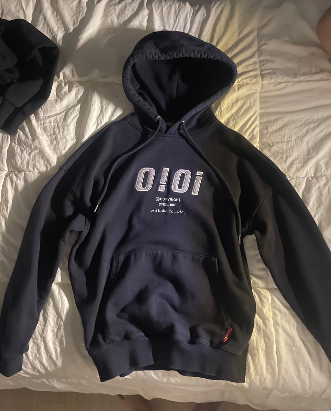 OiOi 오아이오아이 후드티 네이비 상품이미지1