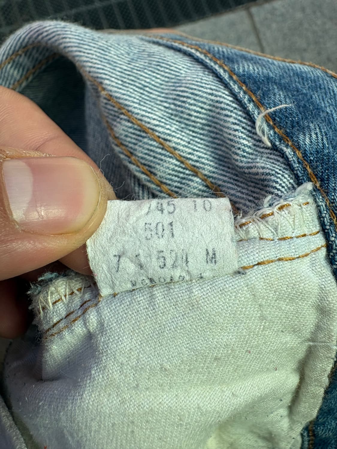 80s 66후기 리바이스 501 데님팬츠 상품이미지7