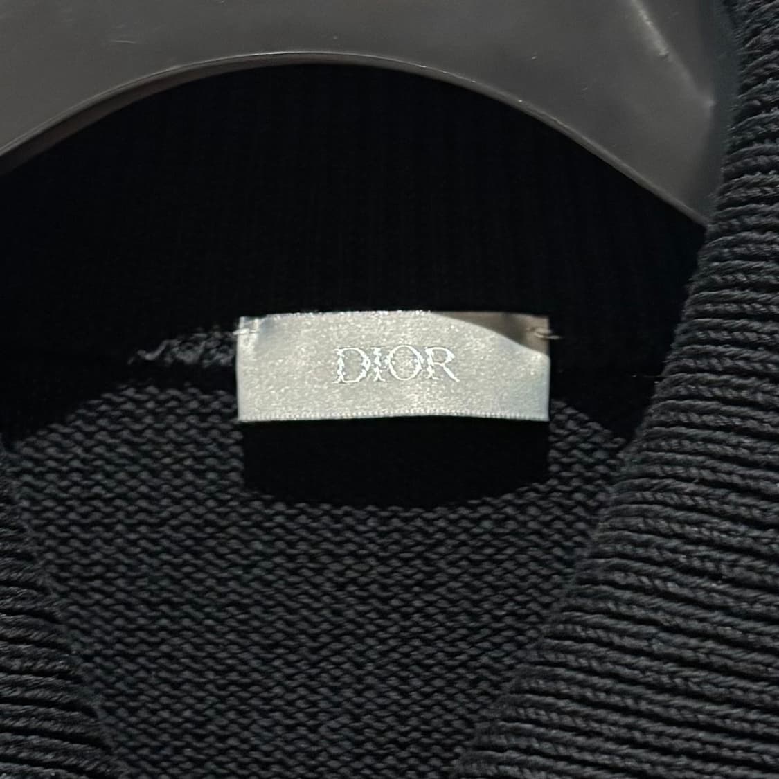 A+ / M (100) 디올 오블리크 인서트 니트집업 블랙 상품이미지2