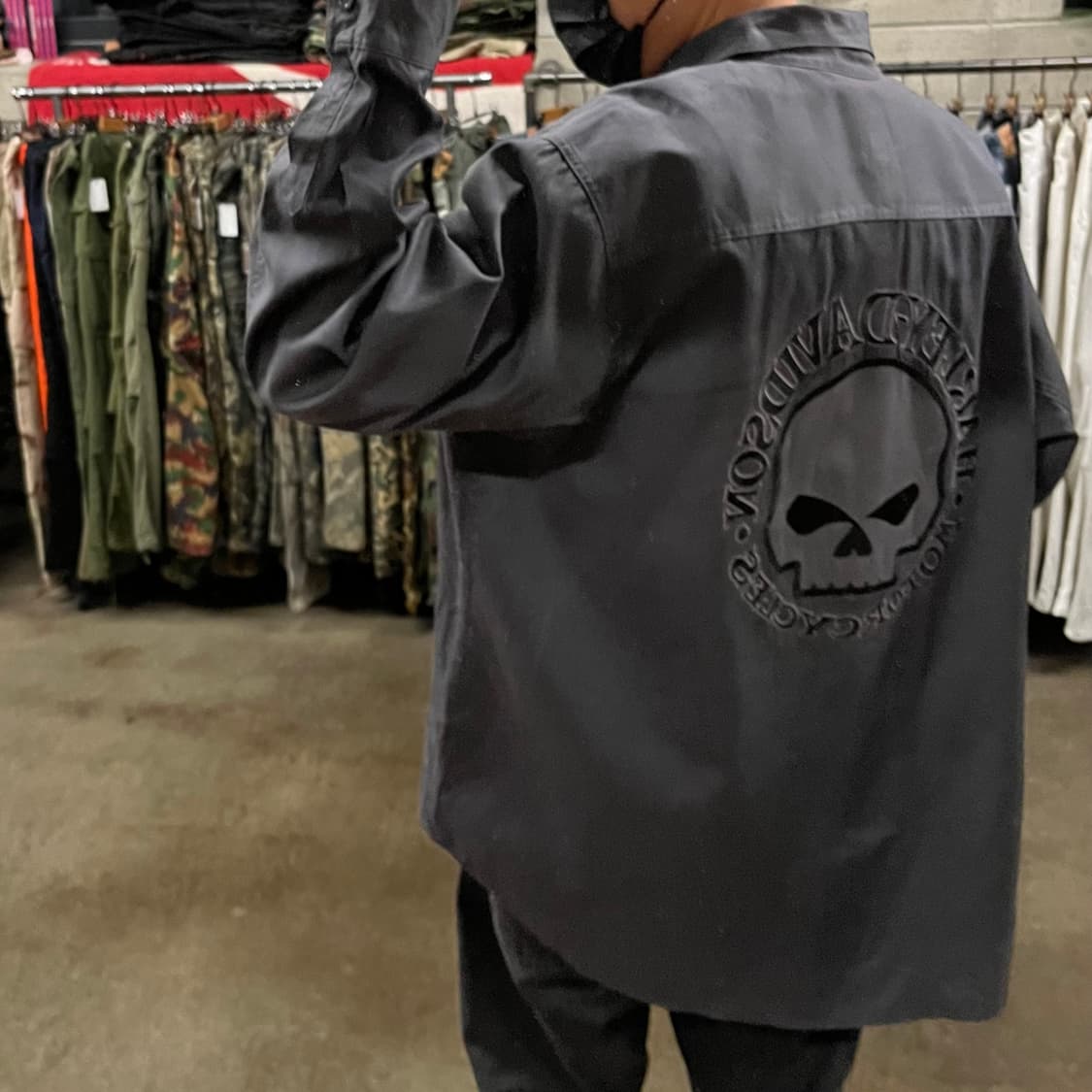 할리데이비슨 윌리지 스컬 셔츠 (110-115) 상품이미지7