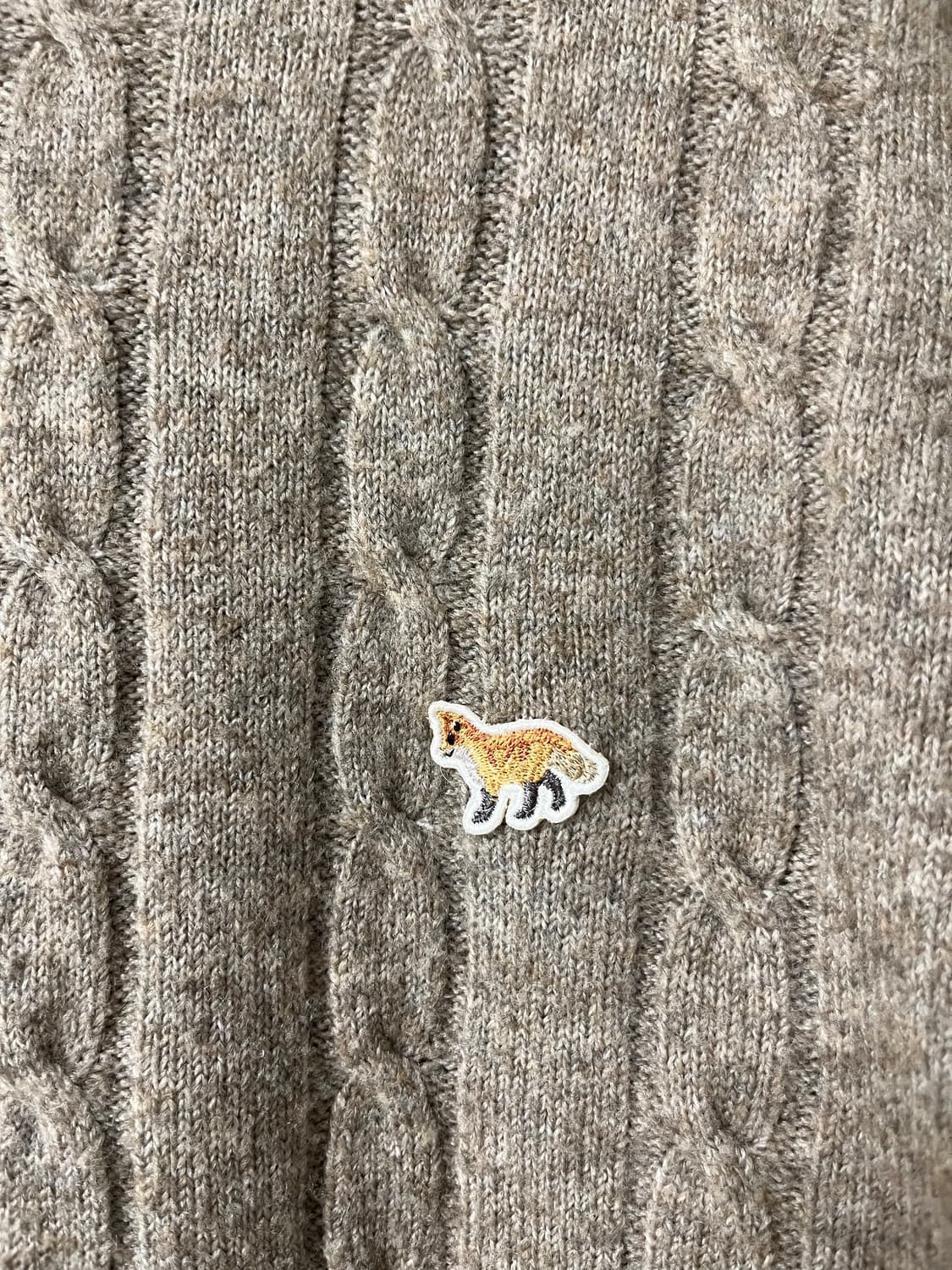 메종키츠네 케이블 니트 스웨터 상품이미지4