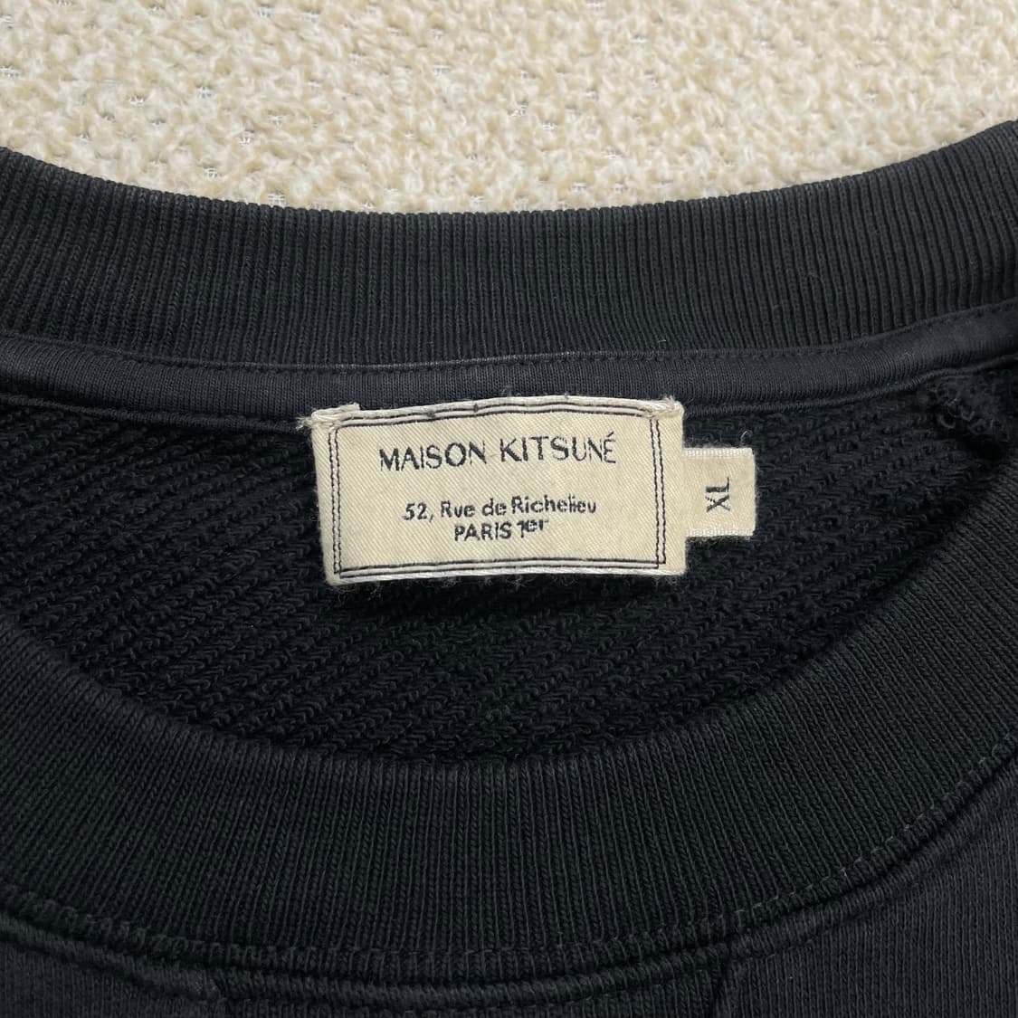 메종키츠네 더블 폭스 크루넥 맨투맨 다크그레이 상품이미지3