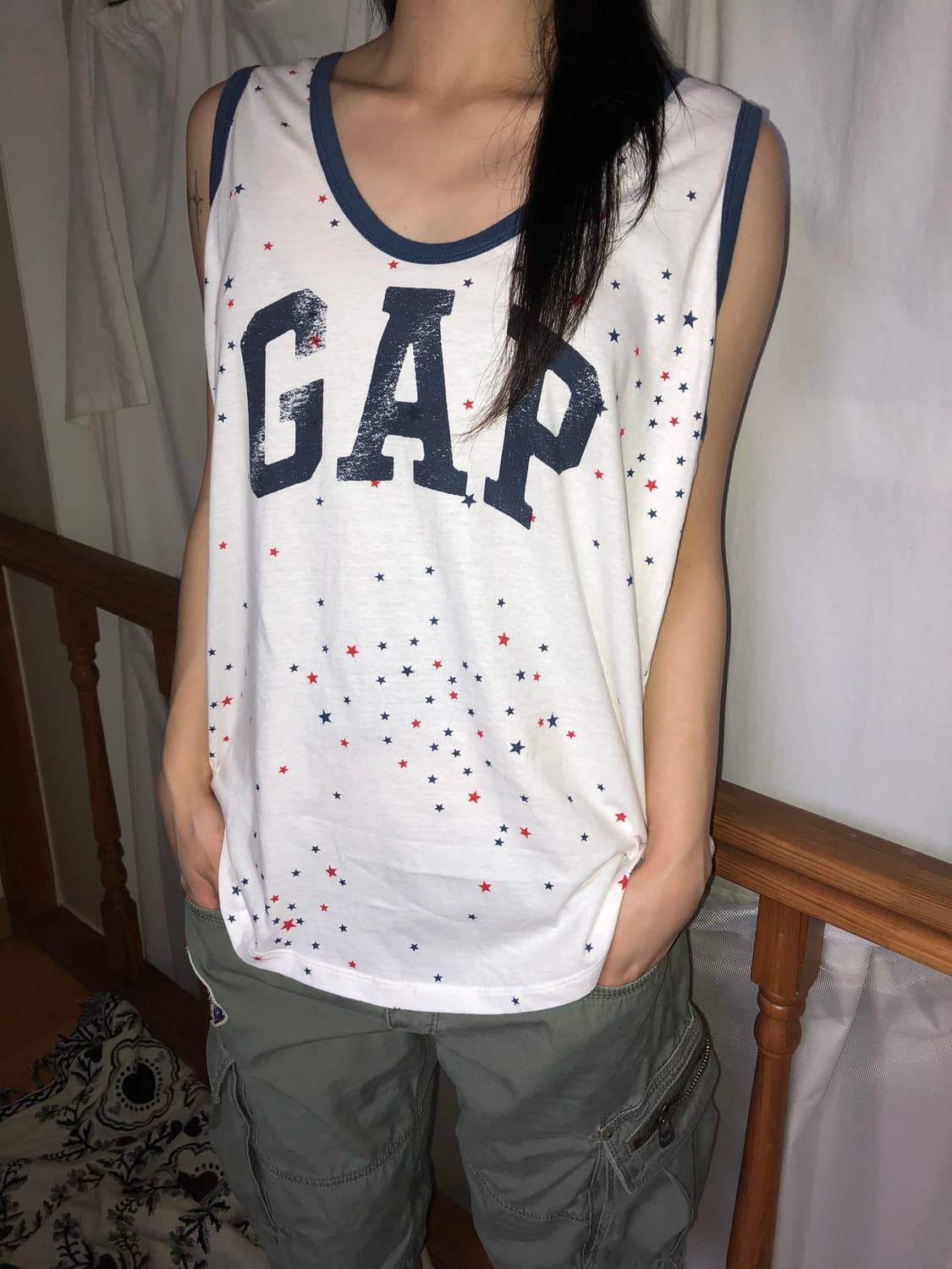 GAP / 90's Star Pattern Big Logo Sleevel 상품이미지3