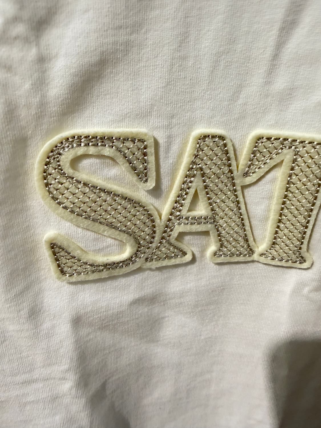 SATUR 세터 로고 스티치 티셔츠 상품이미지6