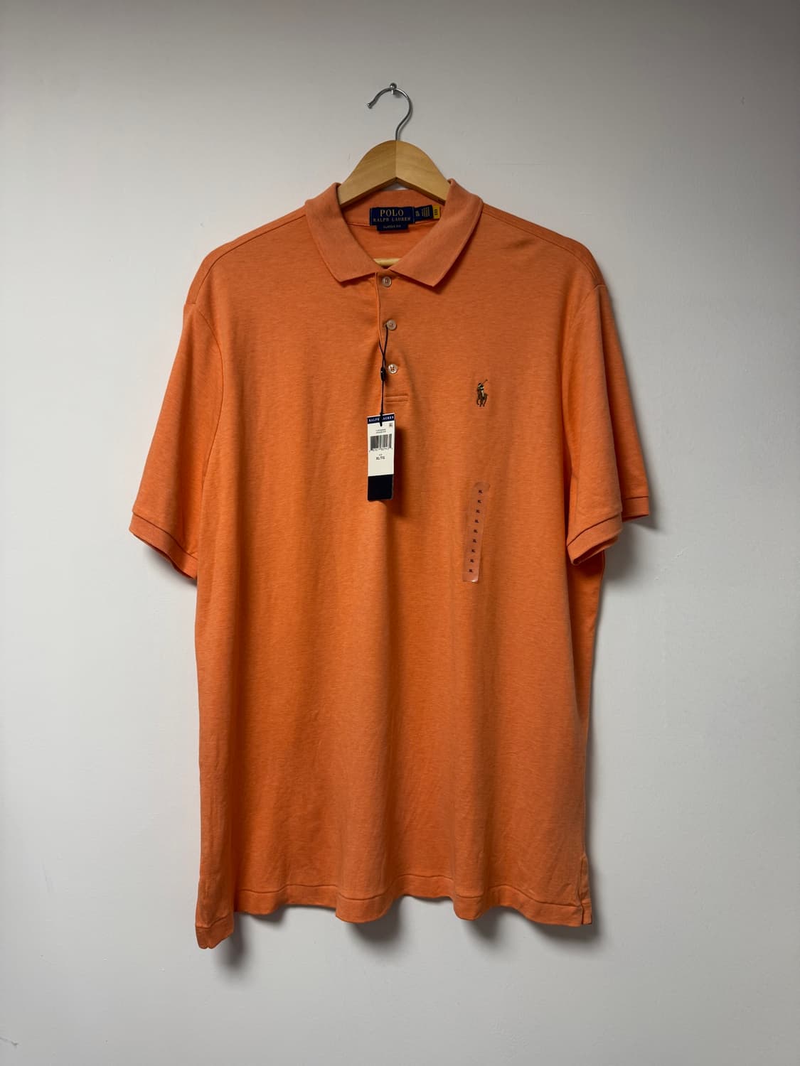 폴로랄프로렌 로고 카라티 새상품 반팔 연오렌지 XL 상품이미지1