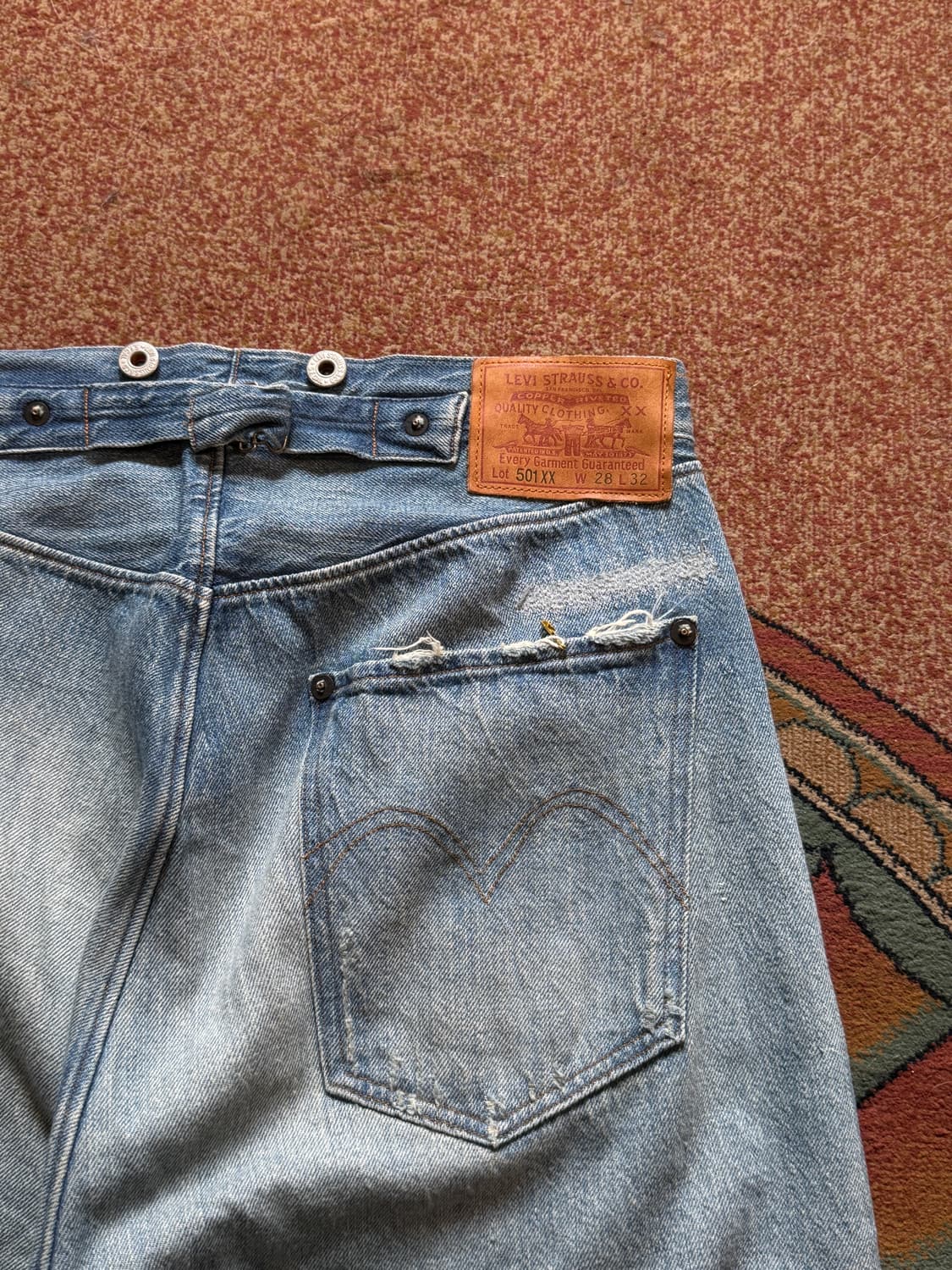 Levis LVC Line 리바이스 1890년 501모델 복각 셀비지 신 상품이미지7