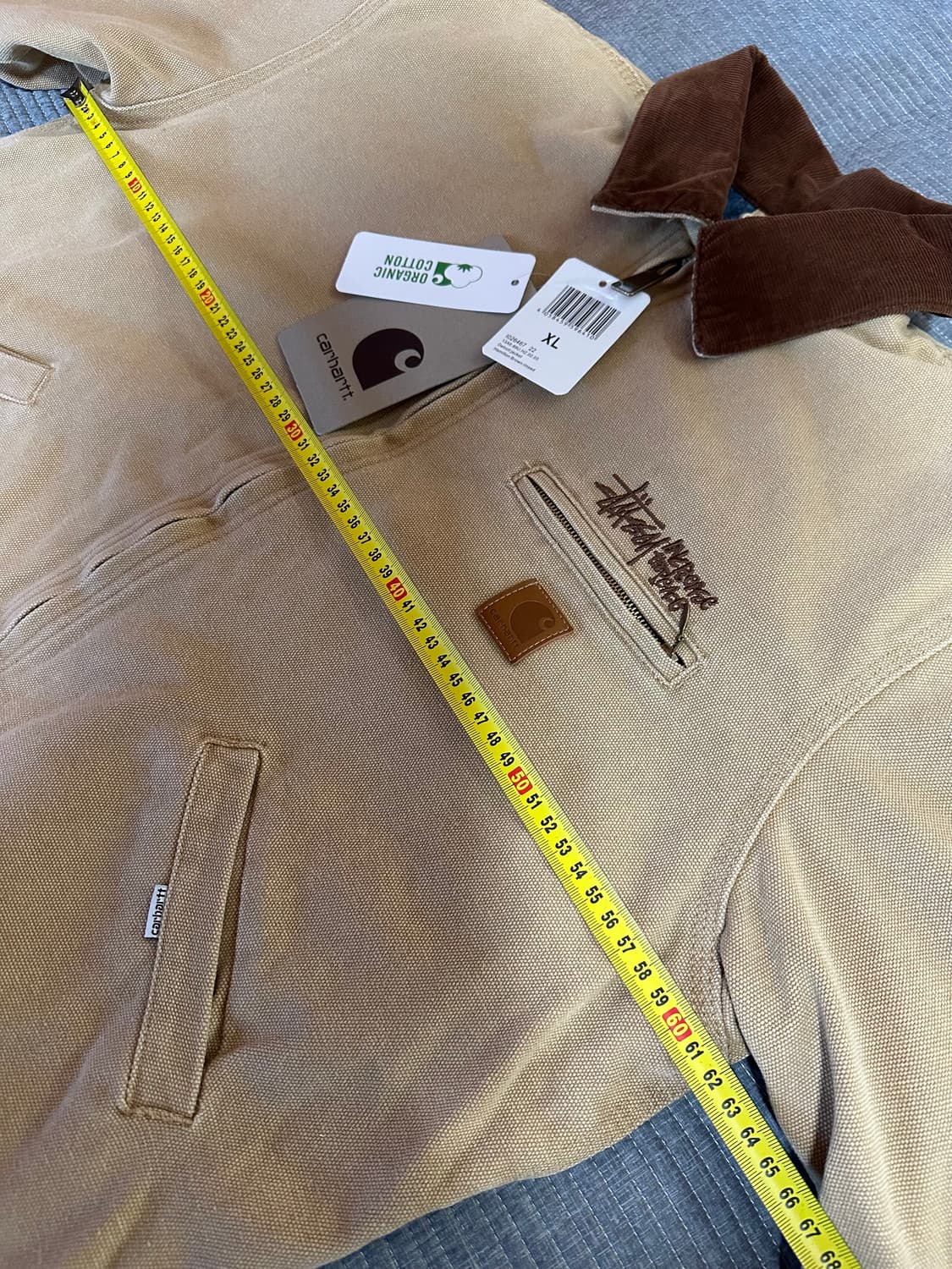 (XL) 칼하트 스투시 워크자켓 베이지 상품이미지4