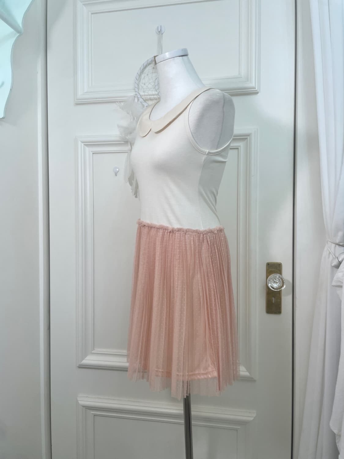 butterivory bow crop bolero&coral tule c 상품이미지8