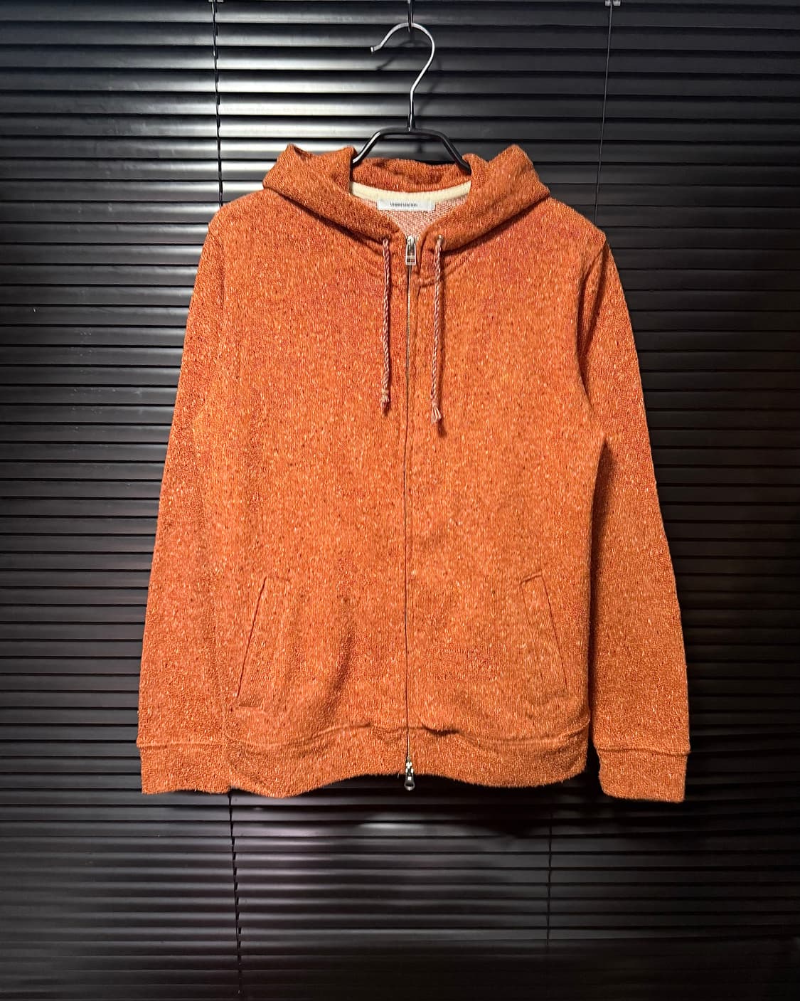 유니온 스테이션 주황색 오렌지 보카시 에스닉 웨스턴 니트 후드 집업 일본 상품이미지2