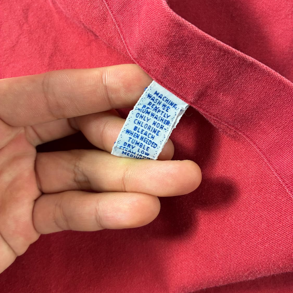 Polo  폴로 랄프로렌 자수 코튼 코랄 레드 셔츠  상품이미지5