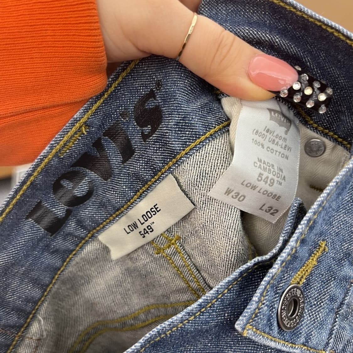 리바이스 549 빈티지 모던캐주얼 로우루즈 데님팬츠 30인치 C10529 상품이미지6