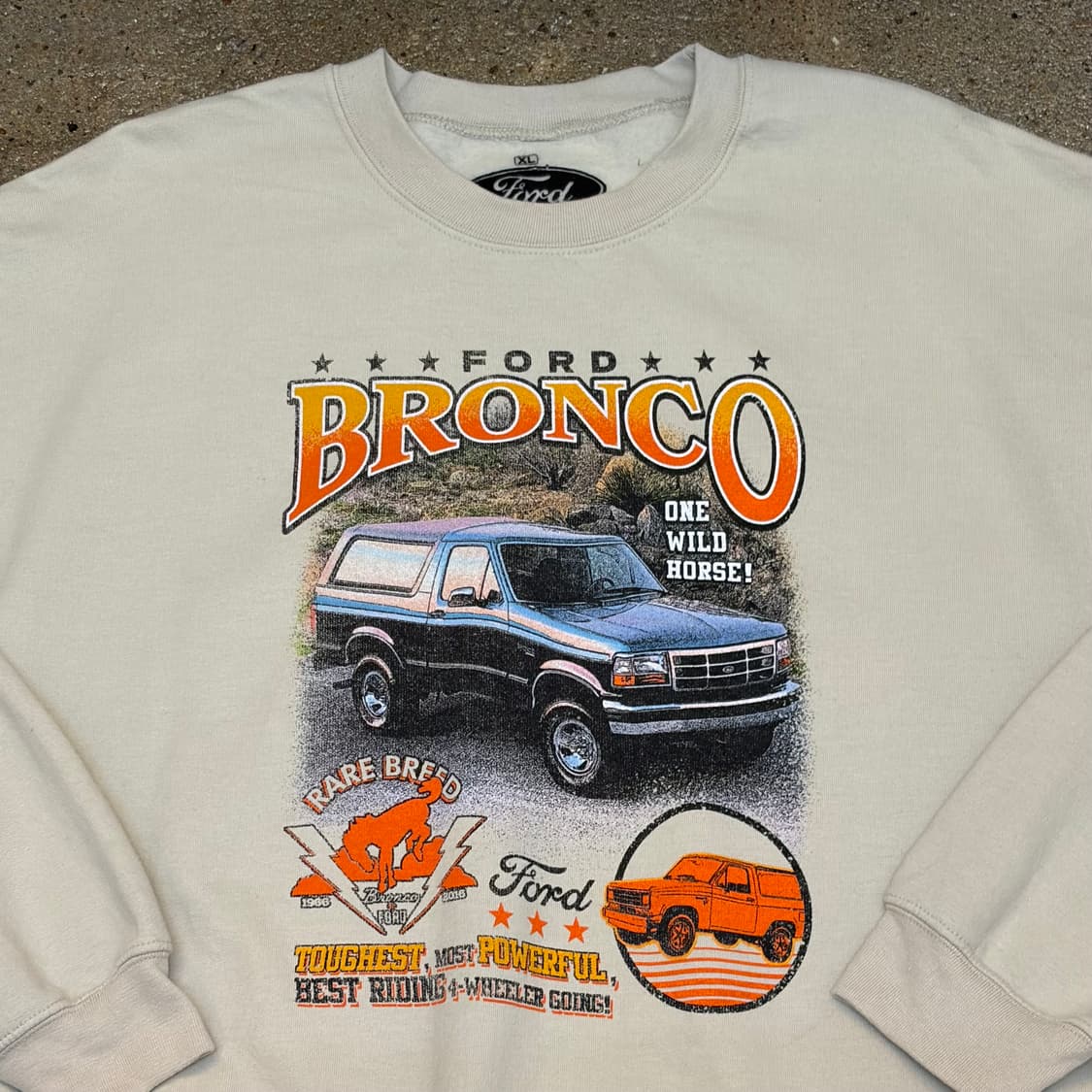 레어 00s USA 미국 빈티지 포드 브롱코 헤비코튼 맨투맨 상품이미지3