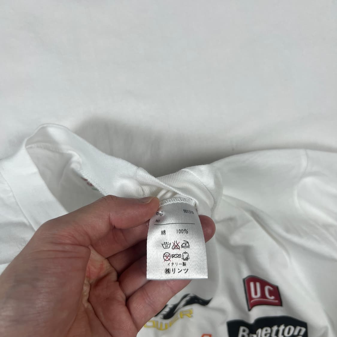 90‘s 베네통포뮬러1 suzuka 프린트 반팔티 상품이미지7