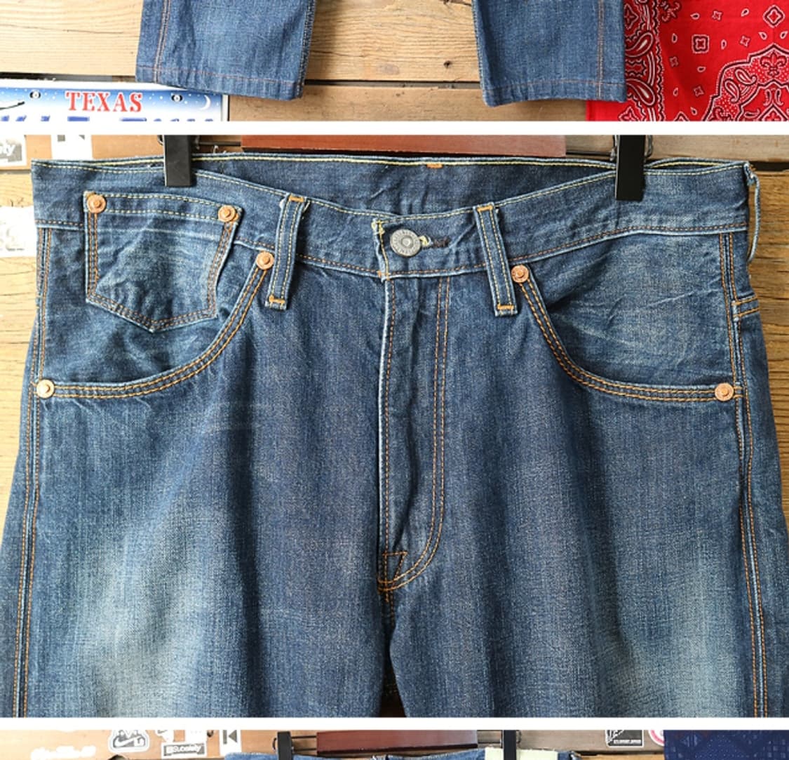 LEVIS 리바이스 505 워싱 가공 데님 굿 컨디션 34~35 상품이미지3