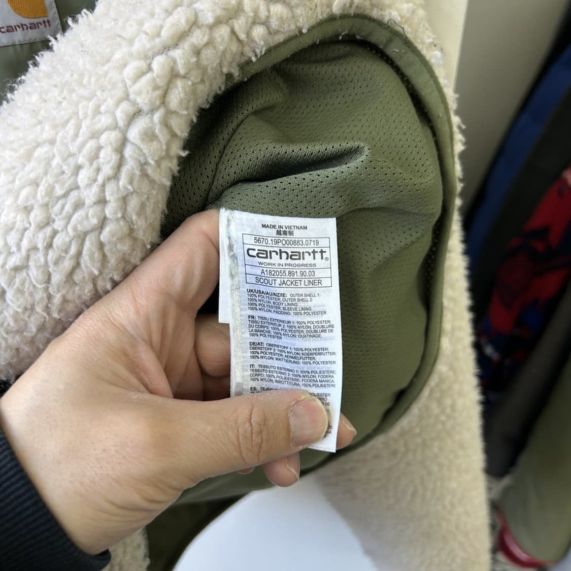 16085 - 칼하트 WIP 플리스 집업 자켓 상품이미지5