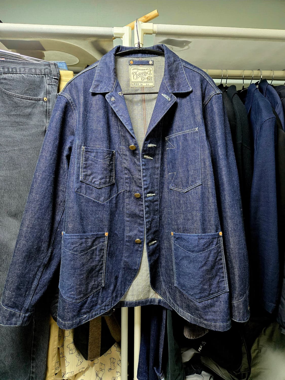 Pherrow's 페로우즈 데님 커버올 자켓 (105) 상품이미지1
