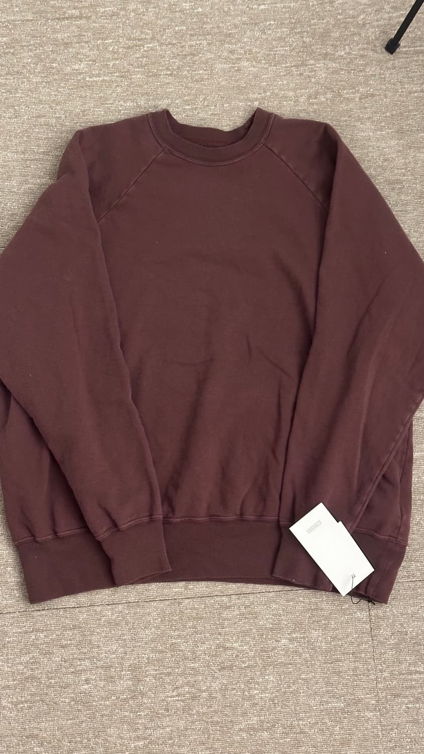 아프레쎄 빈티지 스웻 버건디 3 상품이미지1