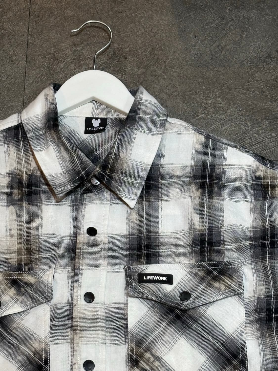 라이프워크 빈티지 투포켓 체크 셔츠 자켓 M 상품이미지4