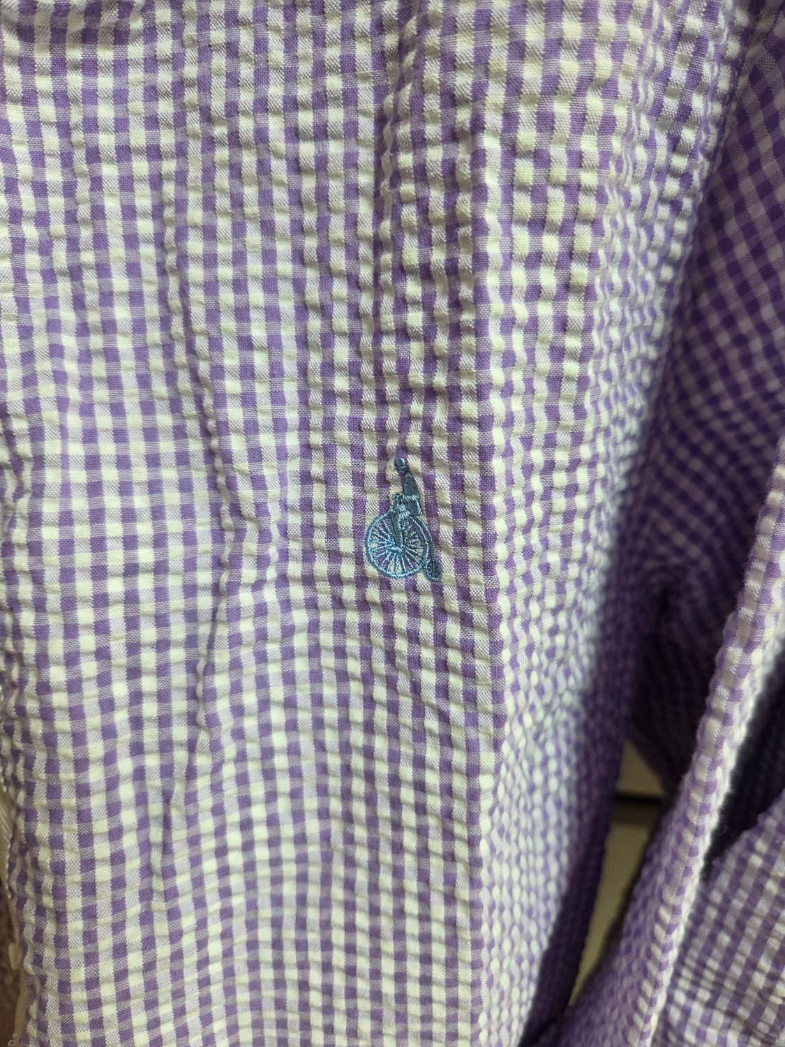 빈폴 키즈 보라색 체크무늬 셋업 상품이미지3