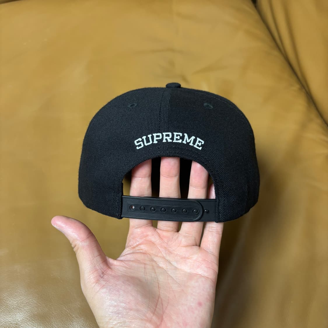 Supreme 슈프림 USA 플레임 블랙 6패널 볼캡 모자 (Black) 상품이미지7
